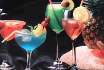 Cocktails Bacardi ,  CaipiriÃ±a, Stinger e Sidecar
